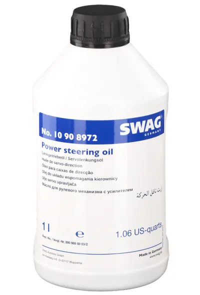 Ulei pentru servodirectie SWAG 10 90 8972, volum 1 litru, culoare galben, pentru cutie viteze manuala 1L