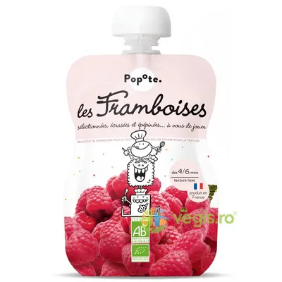 Piure cu 60% Zmeura pentru Copii +4/6 luni Ecologic/Bio 120g
