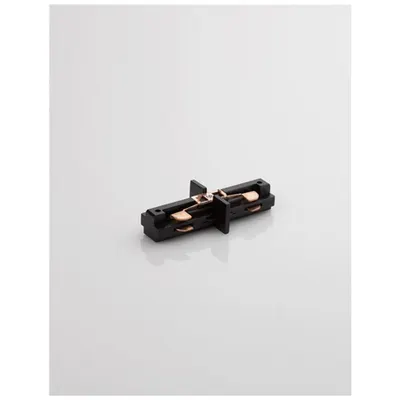 3-WIRES TRACK Negru Aluminiu Straight Interior to Connect TwoTrack Sections End to End