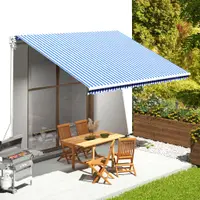 Gossi panza de rezerva copertina, albastru si alb, 4,5x3,5 m