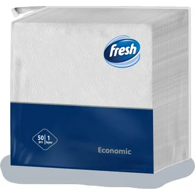 Servetele de Masa Fresh Economic, 30 x 30 cm, 1 Strat, 50 Bucati