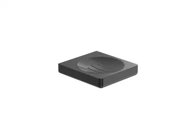 Savoniera Roca Tempo A817023NM0, montare pe perete, metal, mat, Negru titan