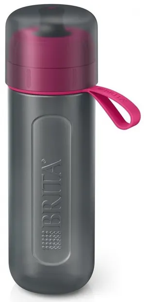Sticlă filtrantă pentru apă BRITA - Fill&Go Active, 0.6 l, roz