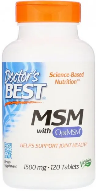 MSM With OptiMSM, 1500 mg, 120 tablete, Doctor's Best