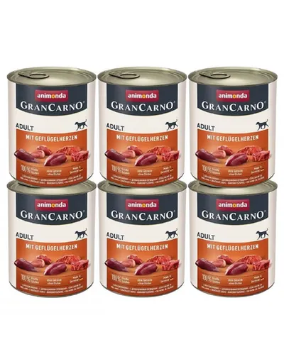 ANIMONDA GranCarno Hrana umeda pentru caini adulti, cu porc 6x800 g