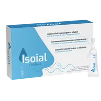 Solutie salina izotonica pentru inhalare Isoial, 15 flacoane x 5ml, NaturPharma