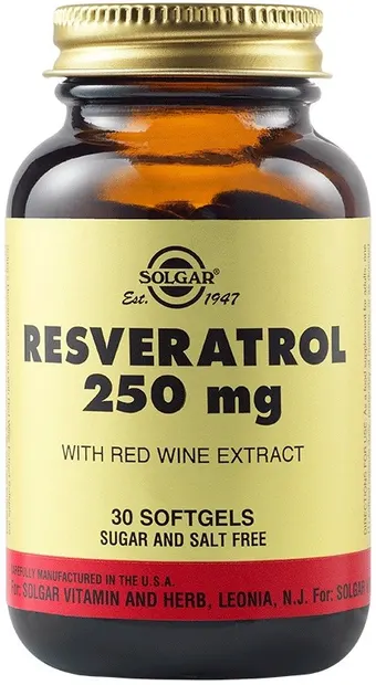 Resveratrol, 250 mg, 30 capsule vegetale, Solgar