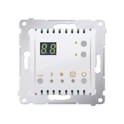 Termostat cu display, 16 (2) A, 230V ~, alb