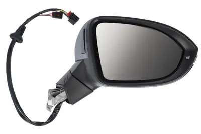 Oglinda laterala dreapta electric, convex, cu incalzire, asistenta banda, grund, cu memorie, semnalizator potrivit VW GOLF VIII 07.19