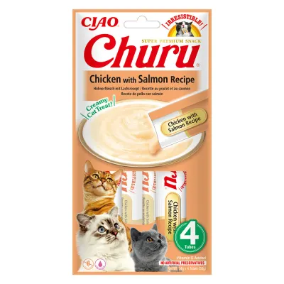 Churu Recompensa Cremoasa Reteta Pui cu Somon