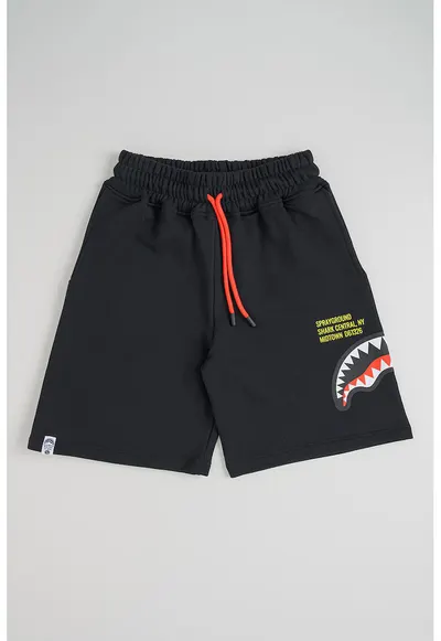 Pantaloni scurti cu snur Shark - Rosu/Negru