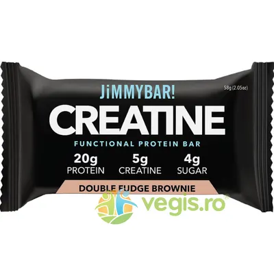 Baton Proteic cu Creatina cu Aroma de Brownie cu Extra Ciocolata 58g