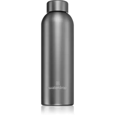 Waterdrop Thermo Steel Metal sticlă inoxidabilă pentru apă culoare Charcoal 1 buc