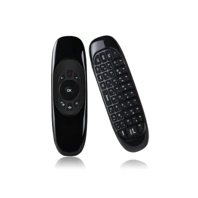 Tastatura Wireless Techstar® R15, QWERTY, Telecomanda Mini, Wireless 2.4G, Gyroscop, pentru IR PC, Smart TV, Android Box