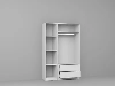 Dressing 123 cm Alb C01