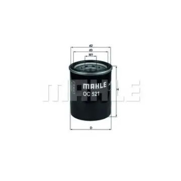 Filtru ulei MAHLE ORIGINAL OC 521
