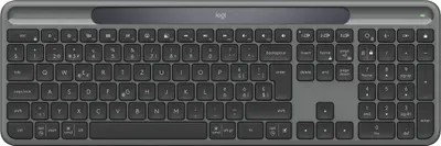 Tastatură Logitech - Slim Solar+, fără fir, Graphite