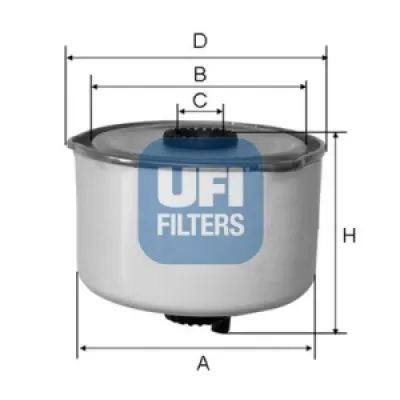 Filtru combustibil UFI 24.454.00