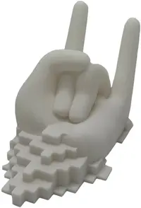 Print 3D 3D Morph Lab - Suport pentru controler, manual, jos, alb