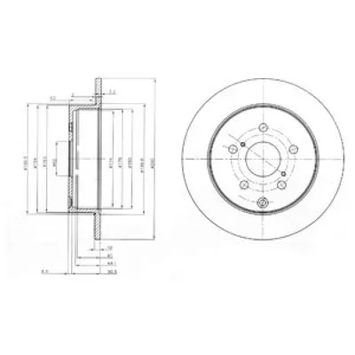 Disc frana DELPHI BG4051