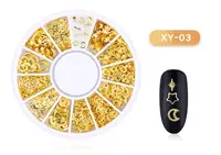Disc 3d Nail Art Gold - 03