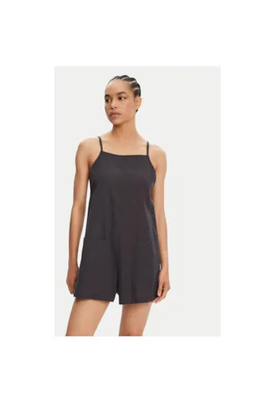 Salopeta dama ERJWO03014 - Material mixt - Negru - Negru