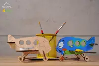 Puzzle 3D de colorat - Avion