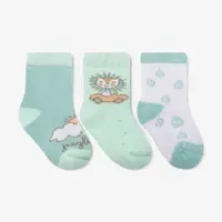 Set 3 perechi sosete termice pentru bebelusi Kikka Boo Jungle King 1-2 ani