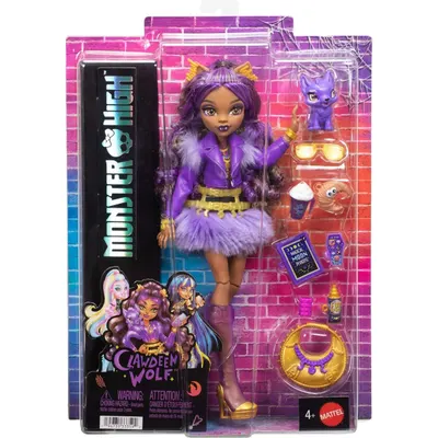 Papusa cu accesorii Monster High, Clawdeen Wolf, JHK30