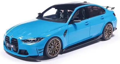 Model de colecție SOLIDO Modern: Automobile - BMW M3 Performance Parts, Daytona Beach Blue, 2024