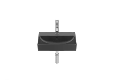 Lavoar Roca Ona A327682080, montare pe perete, 45 x 36 cm, FineCeramic, mat, Negru