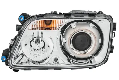 Far stanga (D1S H1 PY21W W5W, culoare interior: crom, culoare semnalizator: transparent) potrivit MERCEDES ACTROS MP2 MP3 10.02
