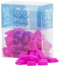 Pixeli mici de silicon Pixie Crew - Fuchsia, 50 buc.
