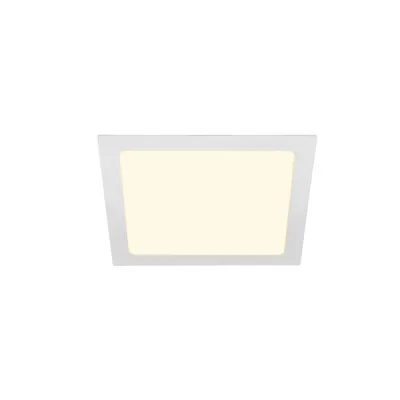Spot incastrat, SENSER 24 Ceiling lights, white Indoor LED recessed ceiling light square white 3000K