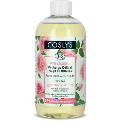 Spuma Bio pentru Curatare Ten Uscat si Sensibil cu Trandafiri (Rezerva) 300ml