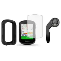 Kit complet Garmin Edge 1050: husă silicon, folie hydrogel, suport XL