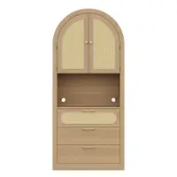 Vitrină modernă, Culoare naturală | Aosom Romania