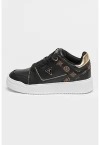 Pantofi sport cu imprimeu logo - Auriu/Negru