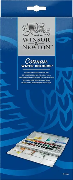 Vopsele acuarelabile Winsor & Newton Cotman - 12 culori