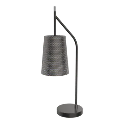 Thera Lampa Birou 1xe14 Negru/crom