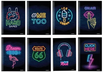 Caiet școlar Blasetti Imperdibili Neon A4 - 38 de foi, randuri largi, sortiment