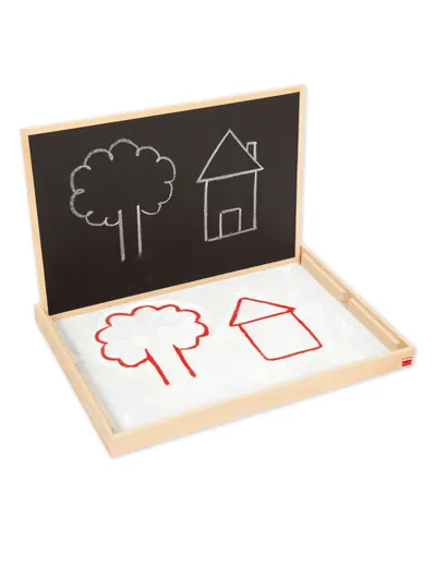 Set tavă multisenzorială și tablă pre‑scriere XL – pentru copii