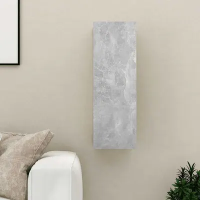 vidaXL Comodă TV, gri beton, 30,5x30x90 cm, lemn prelucrat