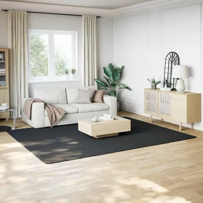 vidaXL Covor Shaggy Negru 240x305 cm Poliester