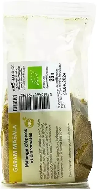 Amestec de condimente Garam Masala, 35 g, Aromandise