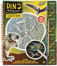 Totum Creative Kit - Scratchbook cu dinozauri