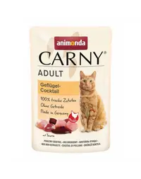 ANIMONDA Carny Adult hrană umedă pentru pisici cu cocktail de pasăre 85 g