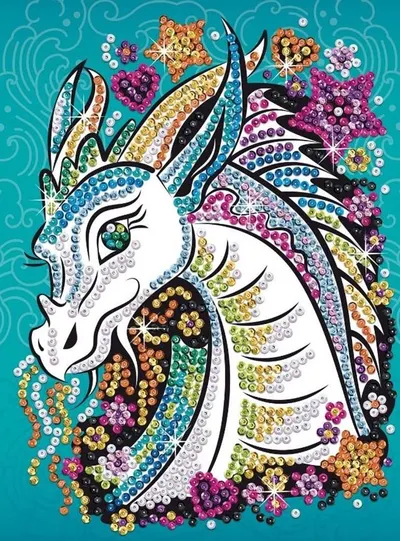 Artă cu paiete - Artă cu paiete, Dragon