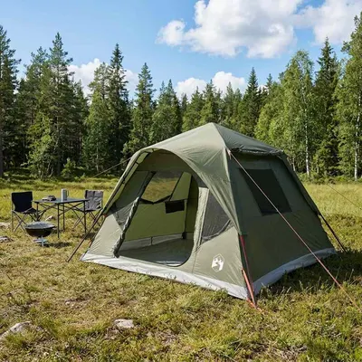 vidaXL Cort Instant cu acoperiș Verde măsliniu 305 x 275 x 190 cm
