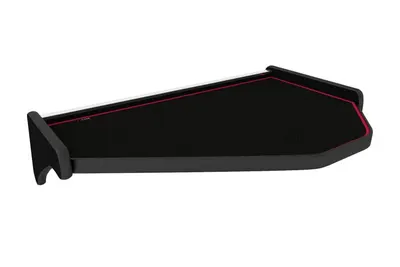 Masa centrala bord camion compatibila cu Volvo FH 3 (01.2009-12.2012), Negru cu cusatura rosie